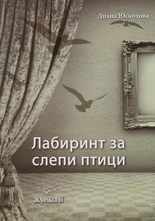 Първа корица на "Лабиринт за слепи птици" на Диана Юсколова